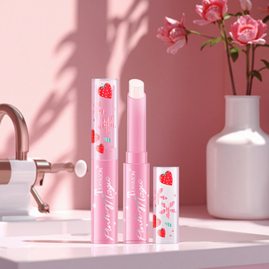 Stick Idratante per Labbra al Gusto di <span class=keywords><strong>Fragola</strong></span>, Etichetta Privata, Tubetti di Olio Lucido Cambia Colore, Stile Coreano, Anti-Secchezza per Ragazze - Product Image 6