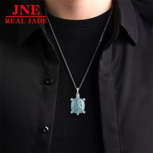 Pendentif en <span class=keywords><strong>jade</strong></span> naturel <span class=keywords><strong>de</strong></span> type émeraude bleu, dragon d'eau, tortue Po Liu Cai, amulette d'Asie du Sud-Est, <span class=keywords><strong>Thaïlande</strong></span>, <span class=keywords><strong>Bouddha</strong></span>, pour hommes et femmes - Product Image 4