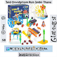 Kit Robot edukasi gagang plastik mainan Teknik Sains Robot Robot batang anak-anak