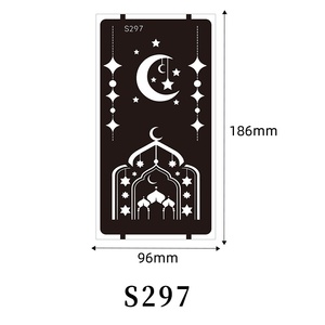 ชุดลายฉลุสัก<span class=keywords><strong>ลาย</strong></span>ชั่วคราวแบบใช้ซ้ำได้ 16 แผ่น <span class=keywords><strong>ลาย</strong></span>พระจันทร์และดวงดาว สำหรับผู้ใหญ่และงานเทศกาลริมชายหาด - Product Image 5