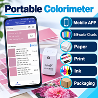 Colorimètre portable Linshang LS170 avec ouverture de 8 mm, lecteur de couleur Bluetooth pour l'impression et la correspondance des couleurs