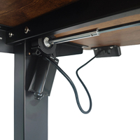 Elektrisch Höhenverstellbarer Schreibtisch Hebe-Tisch Klappbarer Beweglicher Stehschreibtisch Metall Holz für Schlafzimmer Büro