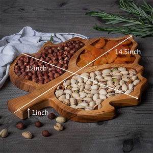 Vassoio piatto piatto all'ingrosso personalizzato foglia d'acero caramella frutta dolce torta - Product Image 6