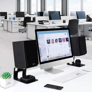 <b>Desktop</b> <b>Speaker</b> <b>Stands</b> With Vibration Absorption Pads Metal <b>Speaker</b> <b>Stands</b> Bookshelf <b>Speaker</b> <b>Stands</b> Bracket - Product Image 5