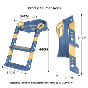 Factory Wholesale Plastic <strong>Childrens</strong> Potty Step <strong>Stool</strong> and Foldable Toddler Toilet Seat Ladder - Product Image 3