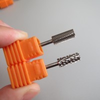 Machine électrique professionnelle à double coupe 4XC, petite fraise en carbure pour ongles 3/32