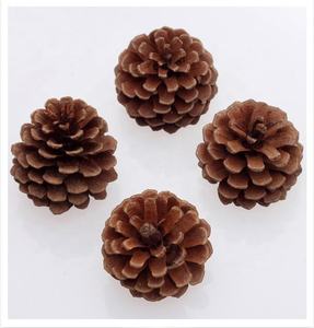 Vente en gros DIY Pomme de pin en <span class=keywords><strong>bois</strong></span> naturel de Noël or argent Arbre de Noël décoration de la maison Pomme de pin suspendue - Product Image 3