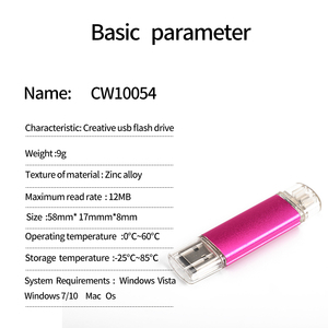 Chiavetta USB 2GB 4GB 8GB 16GB 32GB 64GB 128GB Memoria Flash 2.0 USB Flash Disk Personalizzata con Logo Tipo C - Product Image 3