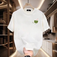 Camiseta de Manga Corta para Hombre, Estampado Gráfico, Corte Holgado, Cómoda para Actividades al Aire Libre, con Estampado de Letras, Cuello Redondo, Algodón Suave, Nueva Colección 2026