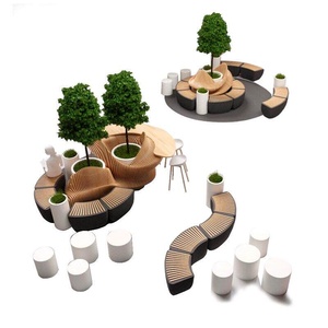 <b>Wooden</b> <b>Sliced</b> Seat Parks Hotels Shopping Malls Creative Leisure Chair Outdoor Anti-Corrosion Custom-Made Special-Shaped Hotel - Product Image 5