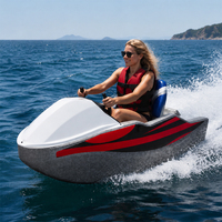 Fournisseur de matériel de divertissement aquatique extérieur durable et résistant aux chocs, mini bateau électrique type karting