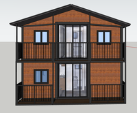 Maison conteneur extensible à 2 étages, préfabriquée, conteneurs pliables de 20 pieds à vendre