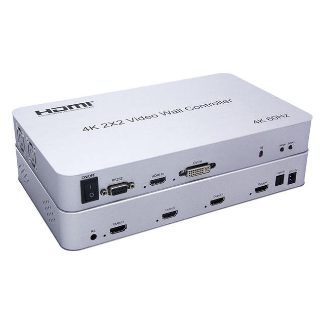 2X2 HDMI Video Wall Controller 4K 60Hz With 180 degree rotate