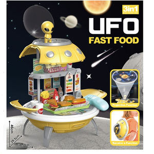 Ensemble de jouets d'imitation 3 en 1 UFO Supermarché Cuisine 	 Ensemble de jouets à crème glacée - Product Image 4