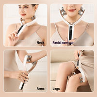 Appareil de massage facial vibrant haute fréquence de qualité supérieure pour le soin de la peau, outil amincissant et sculptant, dispositif à micro-courant, rouleau facial anti-rides