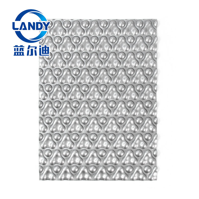 Gray Bubble Pool Cover