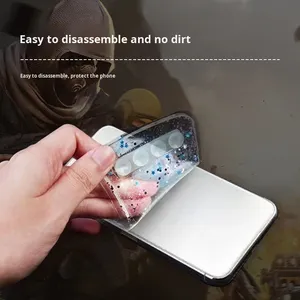 สติ๊กเกอร์ทำความเย็นโทรศัพท์มือถือซิลิโคนแบบใหม่ KB Custom TikTok ป้องกันรอยขีดข่วน ใช้ซ้ำได้ ระบายความร้อนด้วยวัสดุทางกายภาพ มีสินค้าพร้อมส่ง - Product Image 3