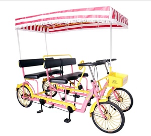 <span class=keywords><strong>Vélo</strong></span> tandem à <span class=keywords><strong>2</strong></span> <span class=keywords><strong>places</strong></span> avec cadre en acier, simple vitesse, <span class=keywords><strong>4</strong></span> <span class=keywords><strong>roues</strong></span>, pour <span class=keywords><strong>2</strong></span> personnes, idéal pour la location touristique - Product Image 5