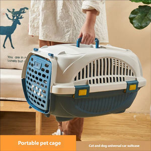 Cage de <span class=keywords><strong>transport</strong></span> pour animaux de compagnie durable et supérieure, design portable à main, respirante, ventilée, avec verrouillage sûr et sécurisé pour les voyages <span class=keywords><strong>en</strong></span> extérieur - Product Image 3