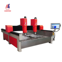 HUALONG HLSD-2030-2 Router CNC para Grabado de Lápidas de Granito y Mármol, Máquina de Grabado de 3 Ejes con Motor