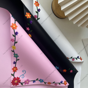 Xiangheng Chất liệu hoa giấy gói thời trang đơn giản bao bì sáng tạo cỏ ba lá hoa in hoa giấy gói - Product Image 2