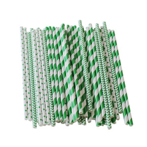 Disposable Paper Straws 7x210Mm With Gold Stars And Patterns For Party Use - Product Image 4
