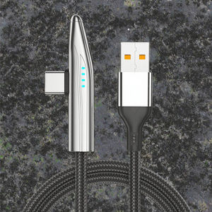 100W PD Type-C USB 车载游戏充电线 <span class=keywords><strong>IOS</strong></span> 弯角 30 分钟 90% 充电 双芯 600% 速度 500000 次弯曲 尼龙箔屏蔽 - Product Image 3