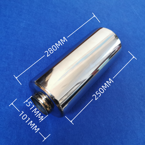 Silencieux de course de style automobile en acier inoxydable de 2 pouces, nouveau, vibrateur sonore, résonateur Tornado - Product Image 2