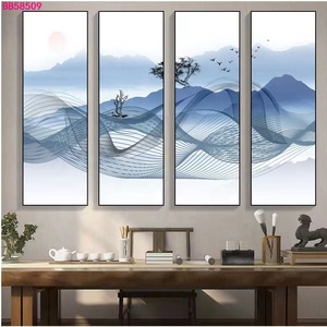 Stampe su Tela Personalizzate di Paesaggi Dorati, Dipinti Astratti Decorativi per Arredamento Casa e Hotel, Arte Murale Personalizzata - Product Image 5