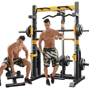 Alat Fitness Profesional untuk Penggunaan di Rumah, Mesin Bench Press, Mesin Mulsmith, Rak Squat Gym, Mesin <span class=keywords><strong>Smith</strong></span> dengan Functional Trainer - Product Image 4