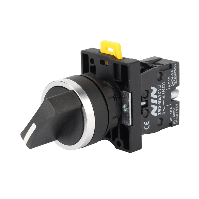 High Quality 22mm Xb2 2 Position or 3 Position Rotary Key Switch 1no1nc Push Button Switch