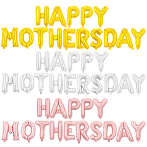 Set de Globos para Fiesta del Día de la Madre, <span class=keywords><strong>Letras</strong></span> de <span class=keywords><strong>Feliz</strong></span> Día de la Madre de 16 Pulgadas - Product Image 1
