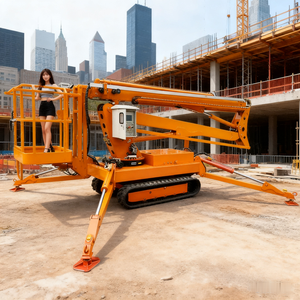 Ce-zertifizierter kleiner elektrischer hydraulischer <span class=keywords><strong>Sky</strong></span> Spider Cherry Picker Ketten ausleger mit automatischer Nivellierung - Product Image 2