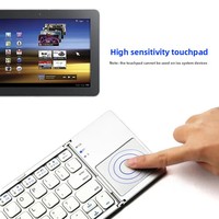 Keyboard Lipat Mini 63-Tombol Ultra-Tipis Nirkabel Portabel untuk Ponsel Tablet Laptop