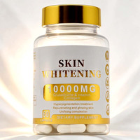 Capsules de glutathion et collagène éclaircissantes pour la peau 10000mg, comprimés d'acide hyaluronique et de vitamine C, 60 unités pour femmes, vente en gros OEM ODM