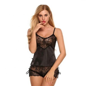 Cina all'ingrosso <span class=keywords><strong>buona</strong></span> pizzo Sexy prospettiva pigiama donna tessuto estivo - Product Image 4