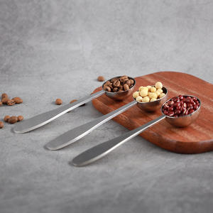 Cuillère doseuse multi-capacités <span class=keywords><strong>en</strong></span> acier inoxydable, écologique, avec échelle de mesure <span class=keywords><strong>en</strong></span> grammes pour café, thé, lait, assaisonnements, poudre de fruits - Product Image 3