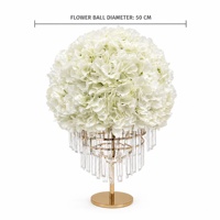 Élégante Boule de Fleurs Artificielles Hydrangea pour Centre de Table, Idéale pour Mariages, Salles de Banquet, Hôtels, Halls d'Accueil, Complexes Hôteliers, Événements et Décorations de Fêtes