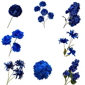 Klein <strong>Blue</strong> Tones Wedding Floral Arrangements with Silk Roses &amp; Peonies-Tall Ceiling Centerpieces &amp; Floor Standing Displays - Product Image 1