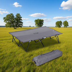 Lit pliant portable pour adultes, extra large de 50 pouces, avec sac de transport, pour le camping, la randonnée et les activités de plein air - Product Image 2