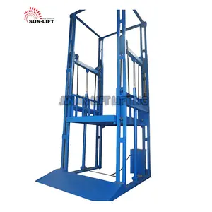 Electric stationary construction material lift elevators vertical industrial goods lifter with CE