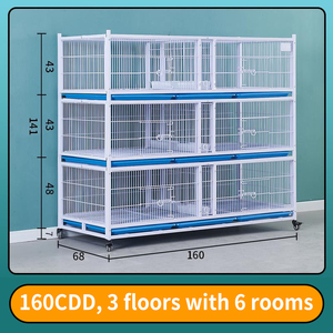Large Galvanized Steel Pigeon <strong>Cage</strong> for Racing &amp; Breeding Durable Foldable Design Breathable &amp; Easy Assembly Indoor/Outdoor Use - Product Image 2