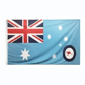 Sublimasi dicetak 5 'x 3' bendera Royal Australia Air Force RAAF Australia RAF biru bendera Ensign
