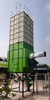 Sécheuse à grains verticale diesel de 15 tonnes, machine à sécher le riz, le maïs, le blé, le four à sécher, moteur Ti, moteur essentiel, transformation alimentaire