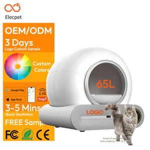 Elecpet 65L <strong>Automatic</strong> Smart Cat <strong>Litter</strong> Box Self Cleaning Fully Enclised Cat <strong>Litter</strong> Box App Control Pet Toilet <strong>Litter</strong> <strong>Tray</strong> - Product Image 1