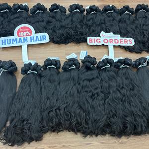 Extensiones de cabello humano vietnamita natural, cabello liso y ondulado, cabello de trama listo para enviar - Product Image 5