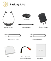 Écouteurs TV sans fil avec émetteur 2.4G RF, intra-auriculaires, sans latence audio pour regarder la télévision, idéal pour les seniors