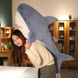 Offre Spéciale : Adorable Peluche Requin Blanc, Série Animaux Marins, Coussin Requin, Jouet en Peluche pour Filles - Product Image 2