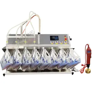 Factory Supply 4 Heads Competitive Price Spout Bag Liquid Filling Machine For Beverage Sachet