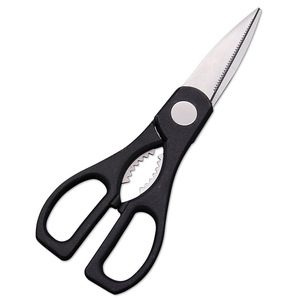 <b>Kitchen</b> <b>Scissor</b> Stainless Steel Black Straight Head Home Use For Food Cutting - Product Image 2